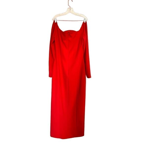 MONOT Off-shoulder Maxi Dress in Crepe US10 - Picture 8 of 9